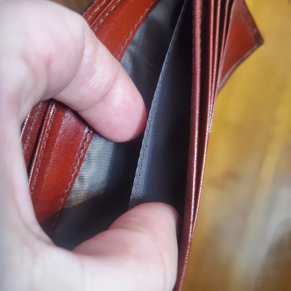 Bosca Men's Leather Wallet - Rich Brown
